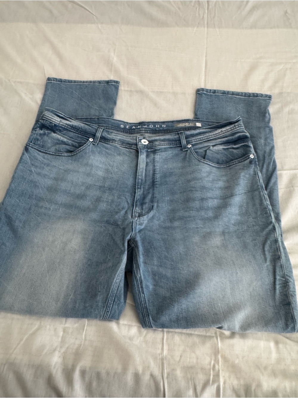 Sean John Light Blue Slim Straight Jeans